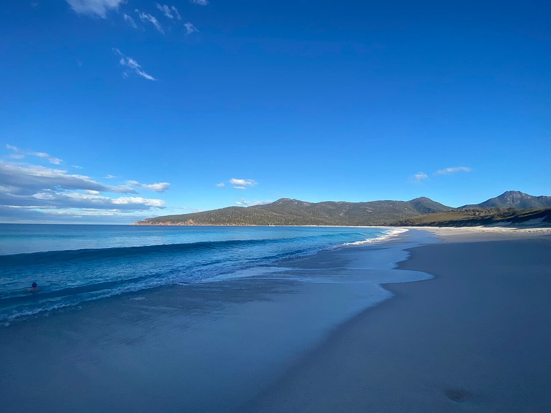 Wineglass Bay in Freycinet National Park, Tasmania