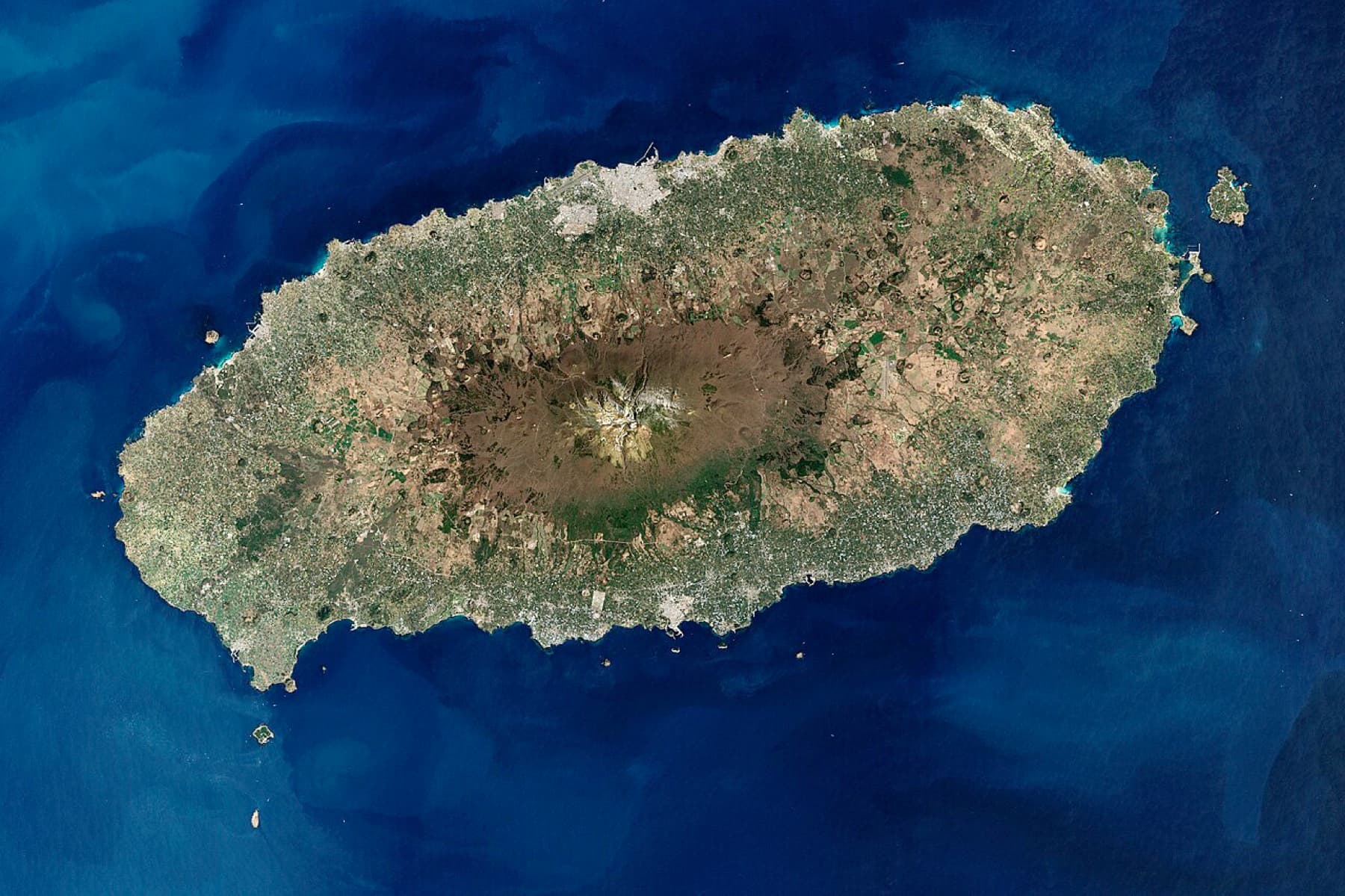 Jeju Island viewed from above