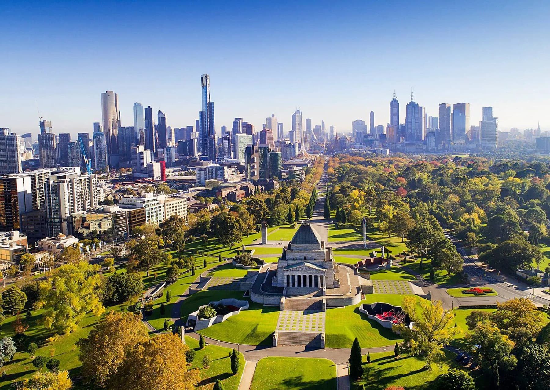 Melbourne skyline from the Yarra River