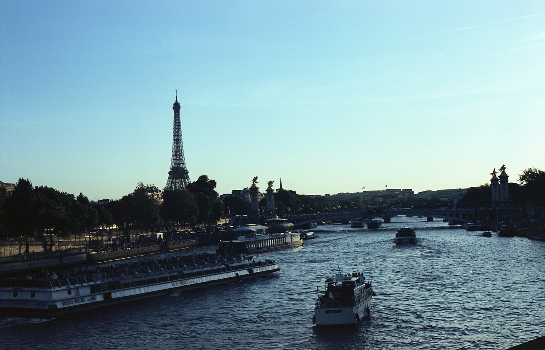 Eiffel Tower viewed from Paris