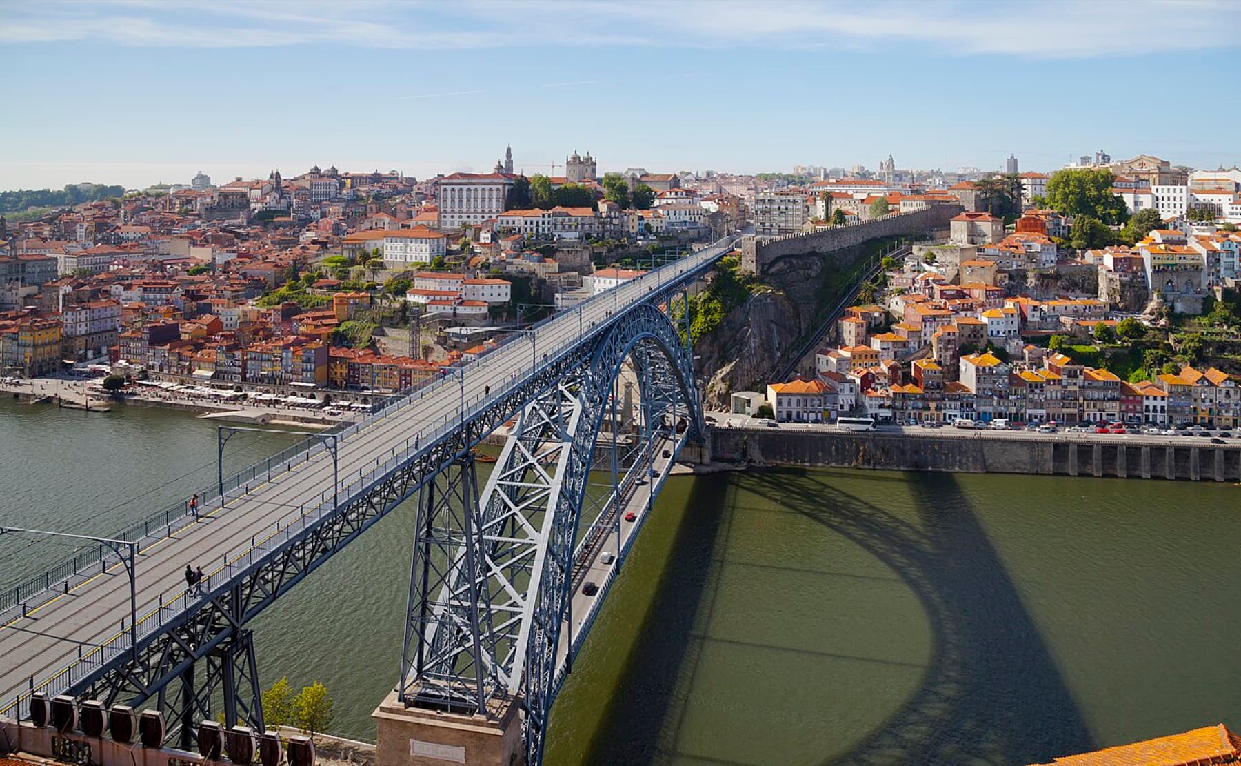 Dom Luis I Bridge over the Douro River in Porto