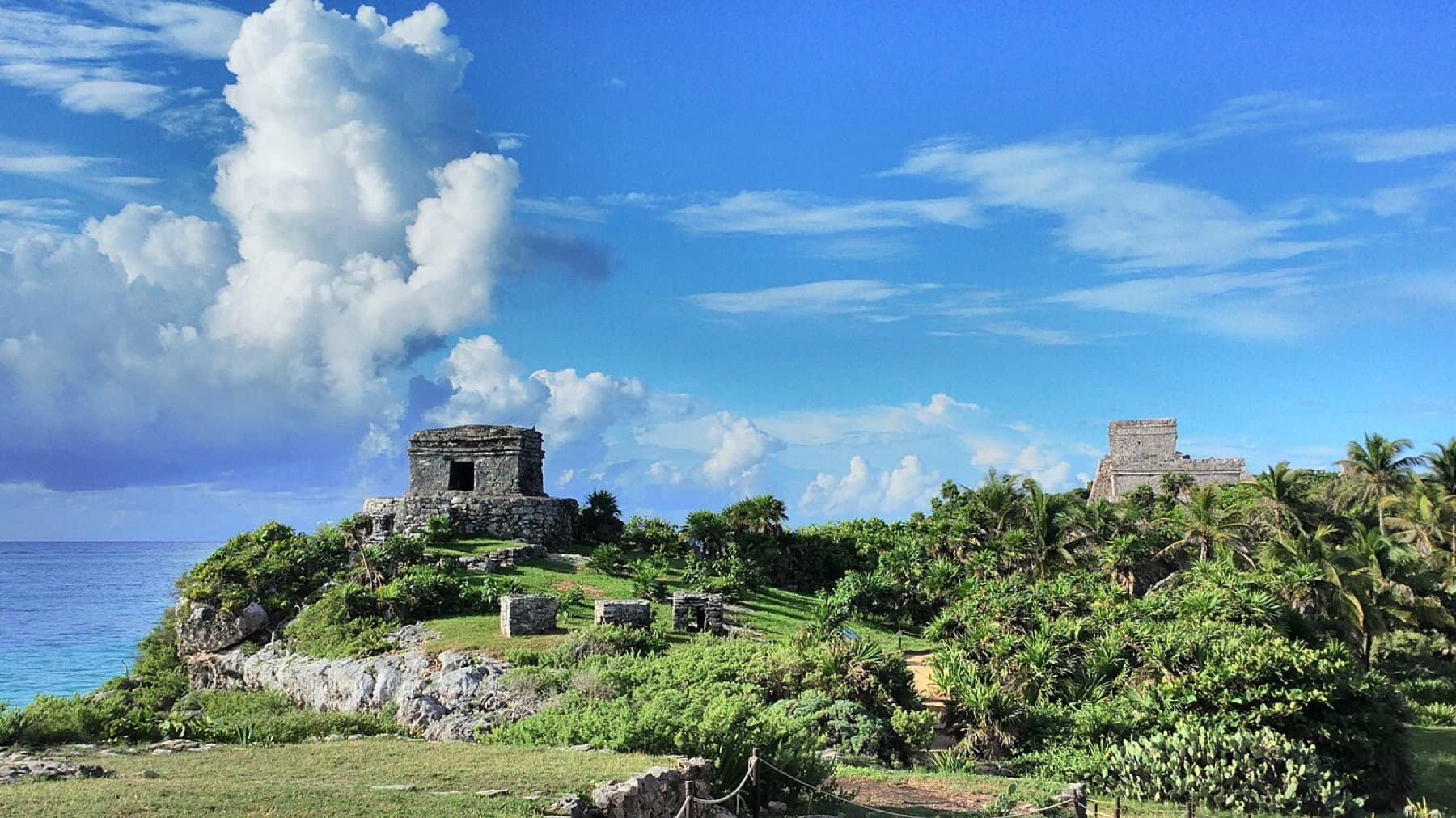 Tulum ruins on the Riviera Maya coast